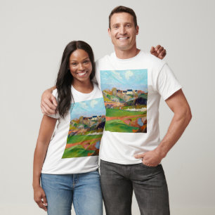 Landscape at Pouldu painting by Paul Gauguin T-Shirt