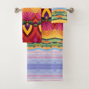Landscape bath towel set