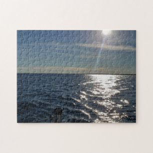 Landscape bay fishing water jigsaw puzzle