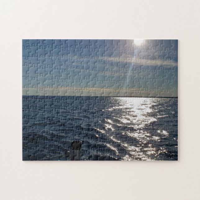 Landscape bay fishing water jigsaw puzzle (Horizontal)