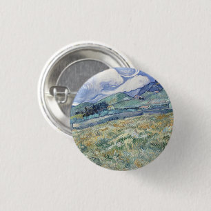 Landscape Behind Saint-Paul Vincent van Gogh 3 Cm Round Badge