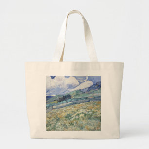 Landscape Behind Saint-Paul Vincent van Gogh     Large Tote Bag