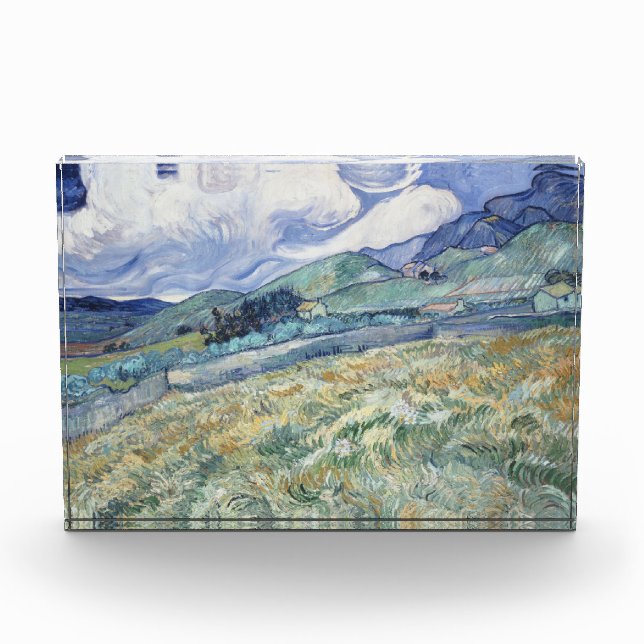  Landscape Behind Saint-Paul Vincent van Gogh  Photo Block (Front)