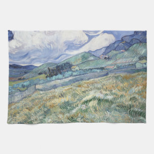  Landscape Behind Saint-Paul Vincent van Gogh      Tea Towel