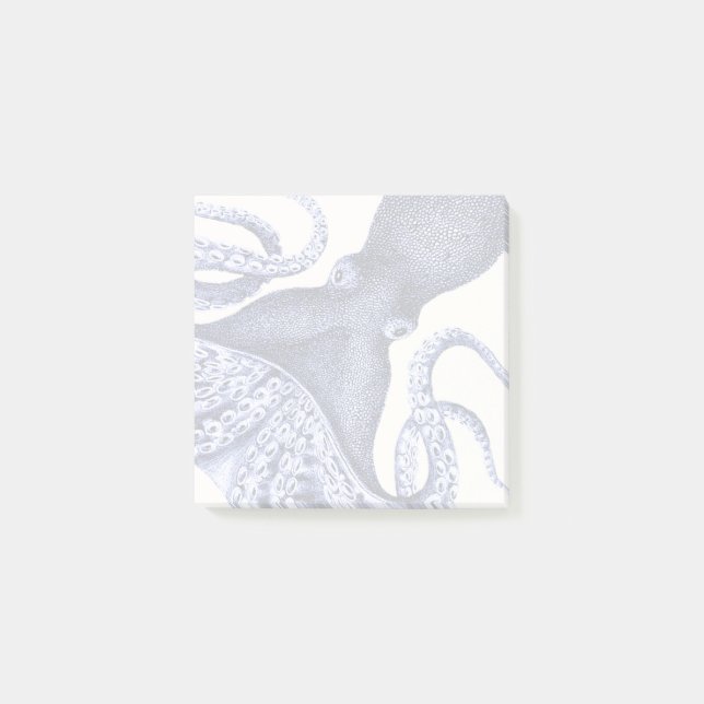 Landscape Blue Octopus Post-it Notes (Front)