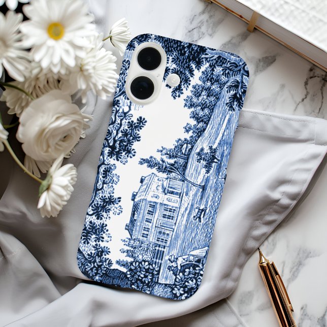Landscape Blue Victorian Home Case-Mate iPhone Case (Creator Uploaded)
