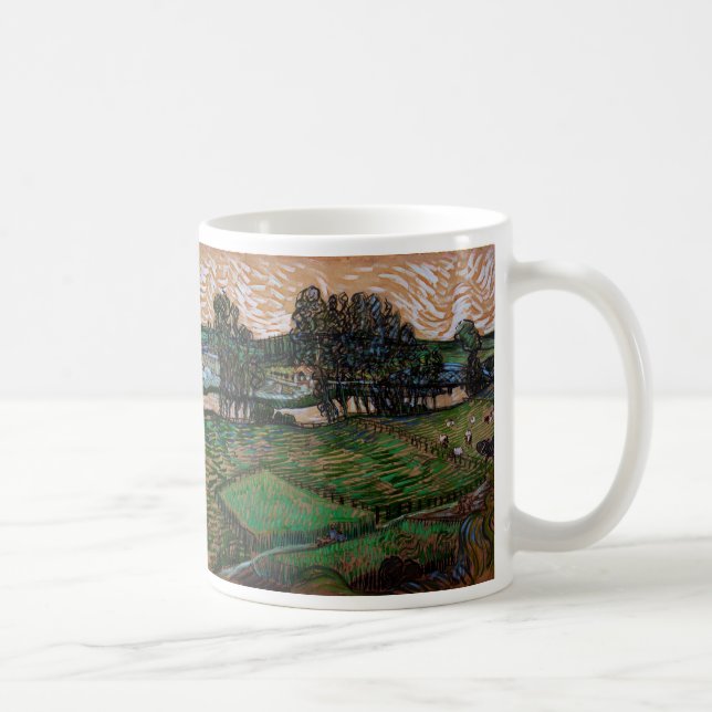 Landscape, Bridge Across Oise by Vincent van Gogh Coffee Mug (Right)