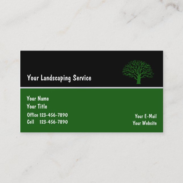 Landscape Business Cards (Front)