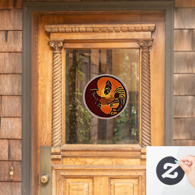 Landscape Button - Kokopelli Moon Feather 1 (Home Door)