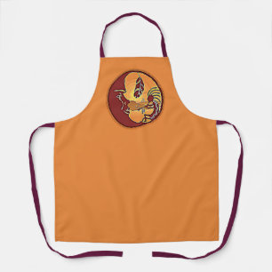 Landscape Button - Kokopelli Moon Feather 1 Apron