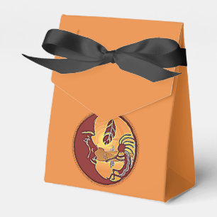 Landscape Button - Kokopelli Moon Feather 1 Favour Box