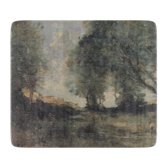 Landscape (by Camille Corot) Cutting Board (Front)