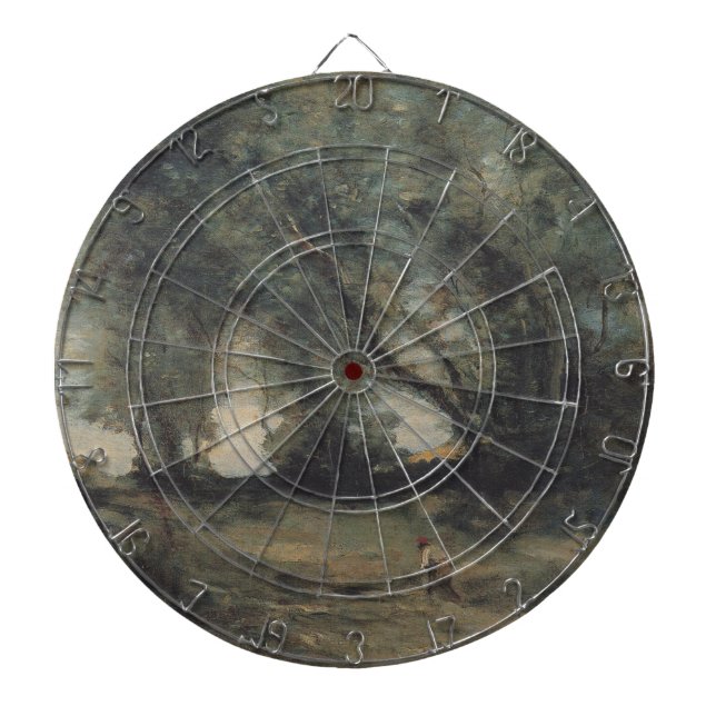 Landscape (by Camille Corot) Dartboard (Front)