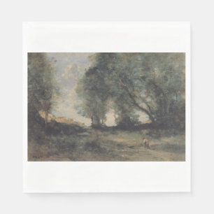 Landscape (by Camille Corot) Napkin