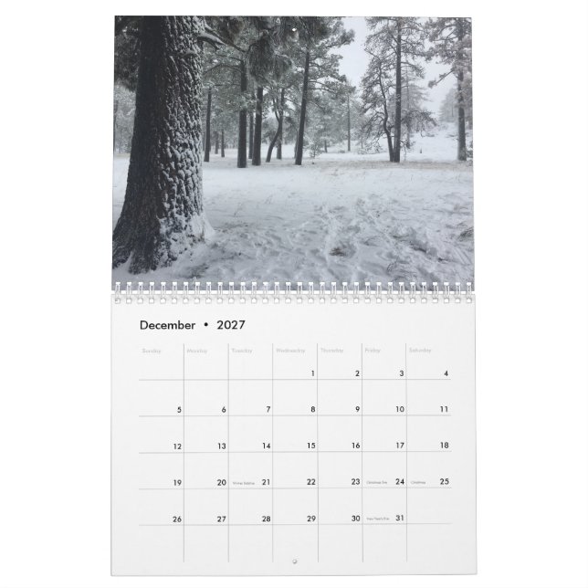 Landscape Calendar (Dec 2027)