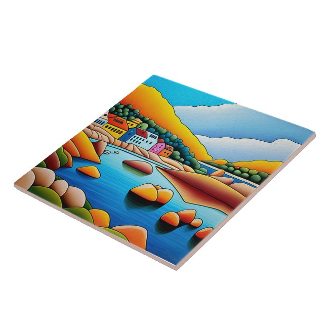 Landscape Ceramic Tile (Side)