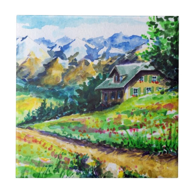 Landscape Ceramic Tile (Front)