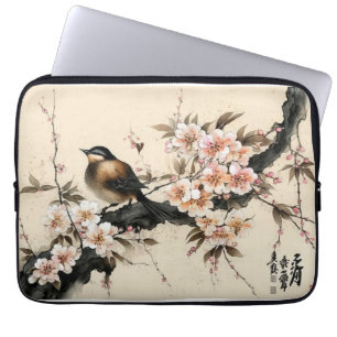 Landscape cherry blossom laptop sleeve