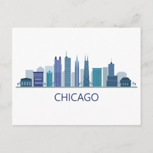 Landscape City View   Chicago, Illinois Postcard