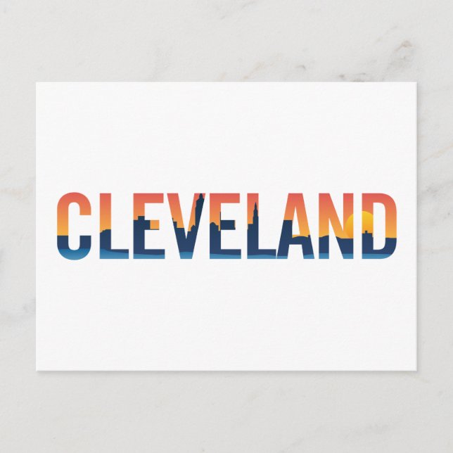 Landscape City View | Cleveland, Ohio Postcard (Front)