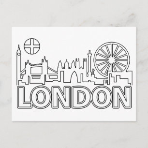 Landscape City View   London, England Postcard