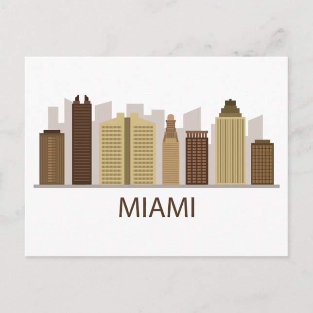 Landscape City View | Miami, Florida Postcard (Front)