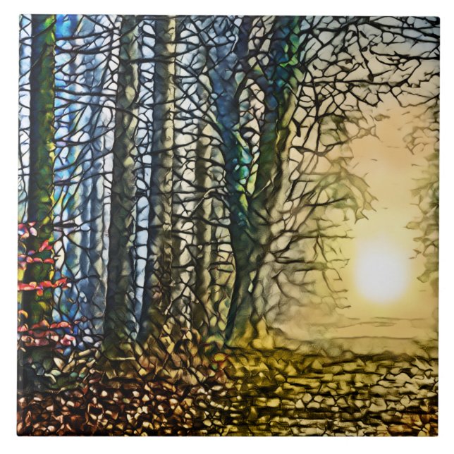 Landscape Design 276 Ceramic Tile (Front)