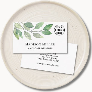 Landscape Designer Greenery Logo Business Card