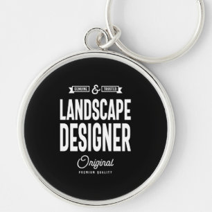 Landscape Designer Job Title Gift Key Ring