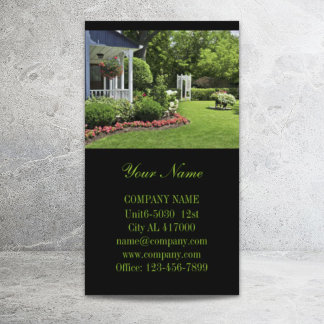 Landscape designer lawn care landscaping business card