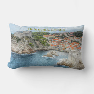 Landscape Dubrovnik southern Croatia  Lumbar Cushion