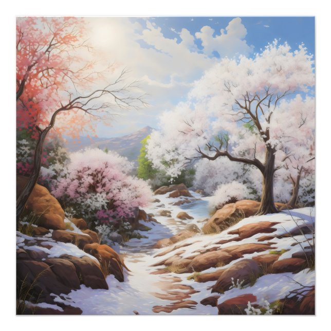 Landscape Early Spring Photo Print (Front)