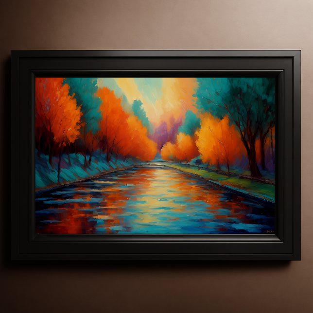 Landscape Fauvism Impressionist 3:2 Vibrant Colour Poster (Creator Uploaded)