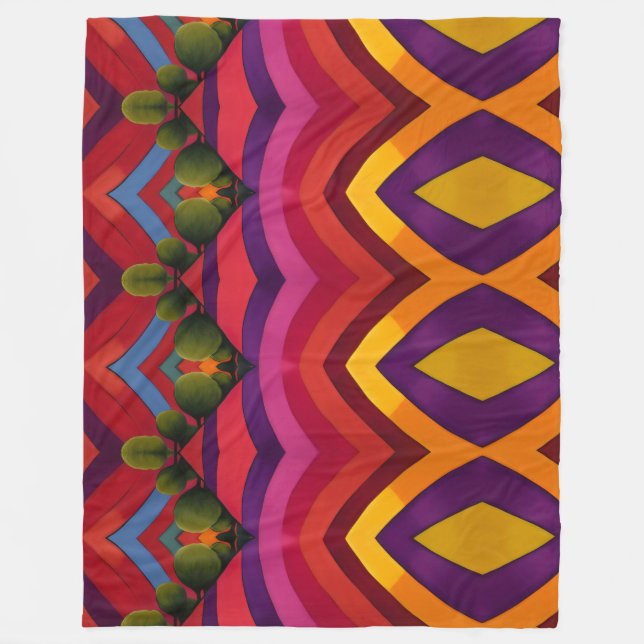 Landscape  fleece blanket (Front)