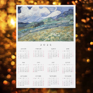 Landscape France Vincent Van Gogh 2026 Calendar
