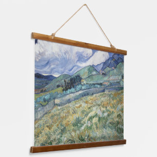 Landscape From Saint-Remy by Vincent van Gogh Hanging Tapestry