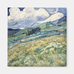 Landscape from Saint-Rémy by Vincent Van Gogh Magnet