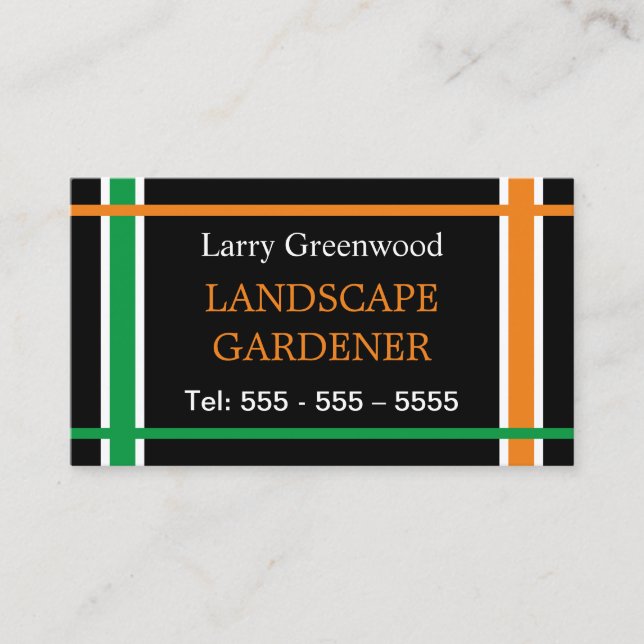 Landscape Gardener Business Card (Front)