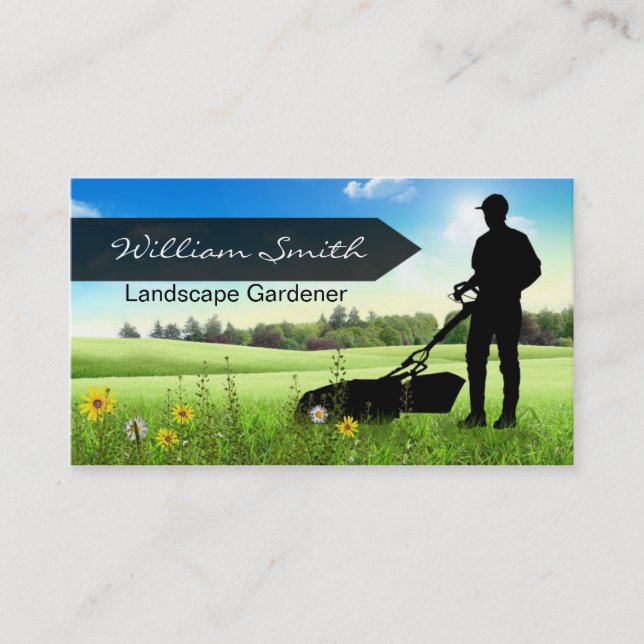 Landscape Gardener Business card (Front)