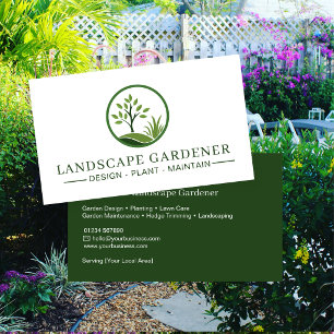 Landscape Gardener Business Cards Professional