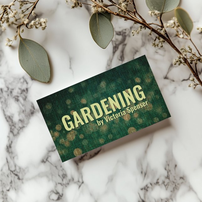 Landscape Gardener For Commercial Properties Business Card (Perfect for business)