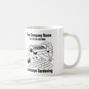 Landscape Gardening Cartoon Coffee Mug