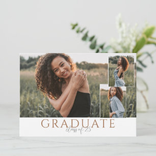 Landscape Graduate Photo Announcement with Collage