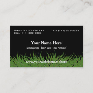 Landscape Green Grass Business Card
