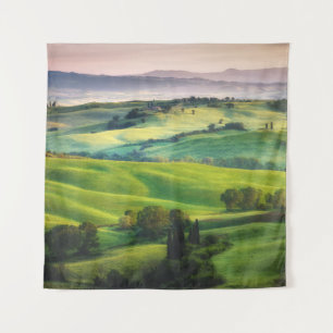 Landscape Greenery: Light Painted Serenity Tapestry