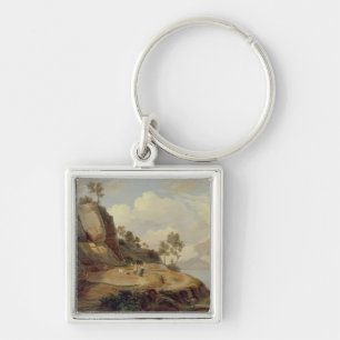 Landscape in Italy Key Ring