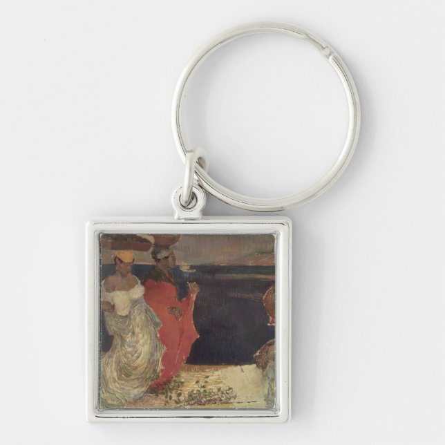 Landscape in Martinique Key Ring (Front)