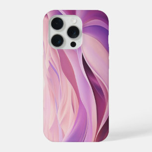 Landscape in pink shades iPhone 15 pro case