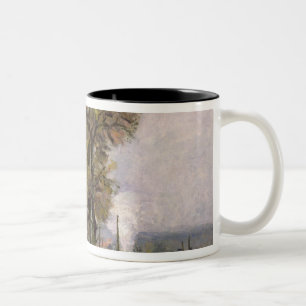 Landscape in the Ile de France, c.1878 Two-Tone Coffee Mug