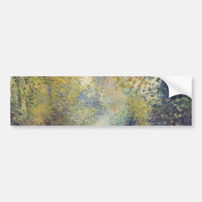 Landscape In the Woods (by Pierre-Auguste Renoir) Bumper Sticker (Front)